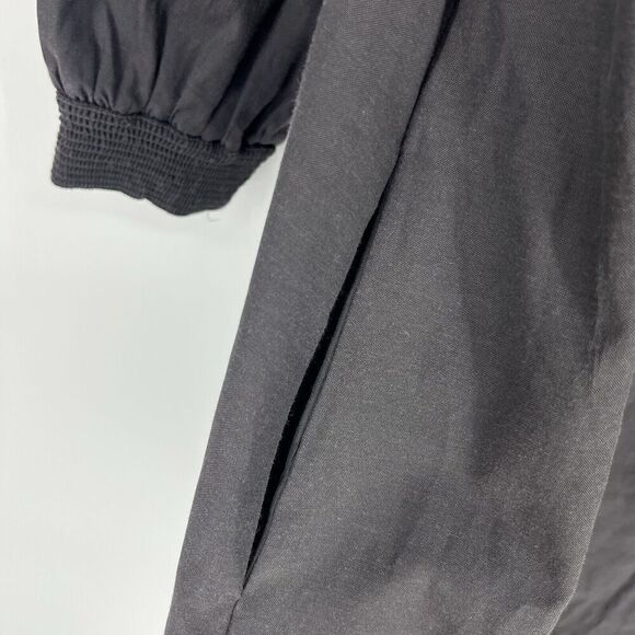 Brochu Walker Amaia Dress Size XS Womens Gray Shift Popover Smocked Pockets - Picture 10 of 10